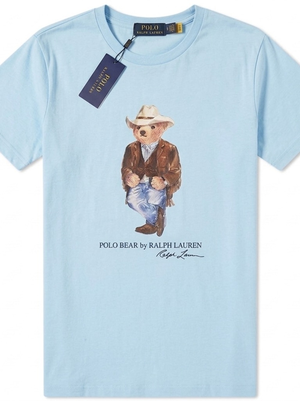Polo by Ralph Lauren Light Blue Polo Bear Short Sleeve Tee